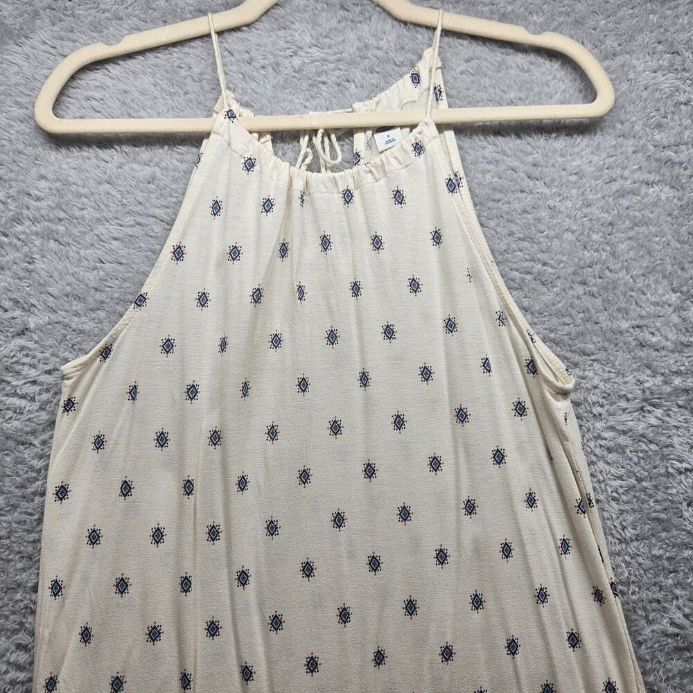 Old Navy Womens Ivory Boho Blouse Size Small Aztec Western Bohemian Casual - Picture 2 of 10